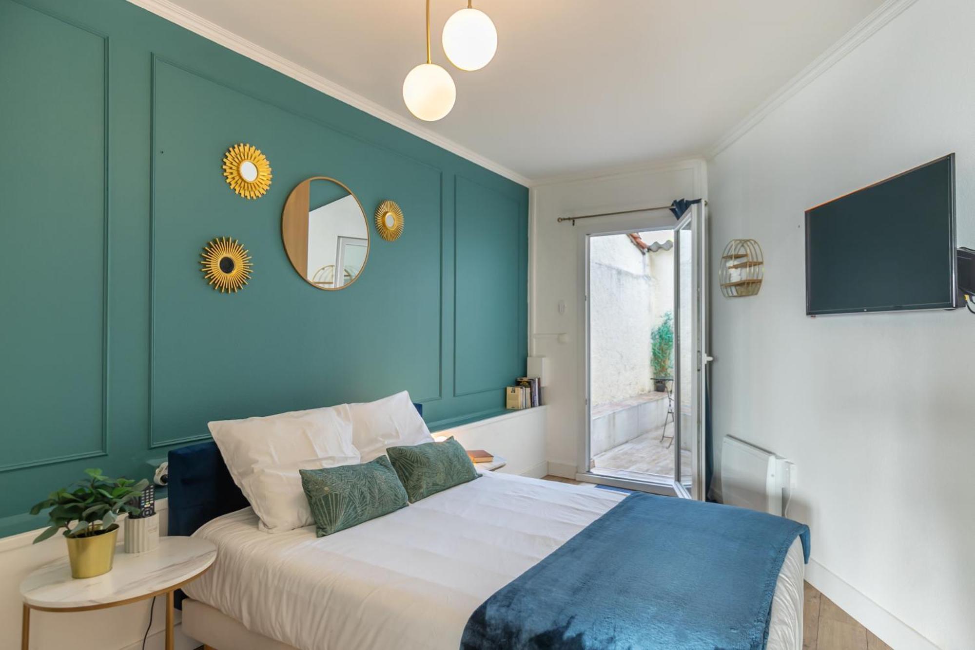 Le Neo - Studio Chic Avec Sa Cour Privative Et Fibre Bergerac Kültér fotó